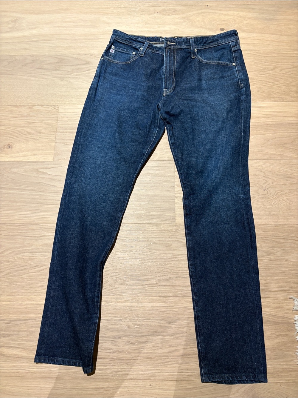 Men’s Ag Adriano Goldschmied Slim Straight Dark Blue Jeans